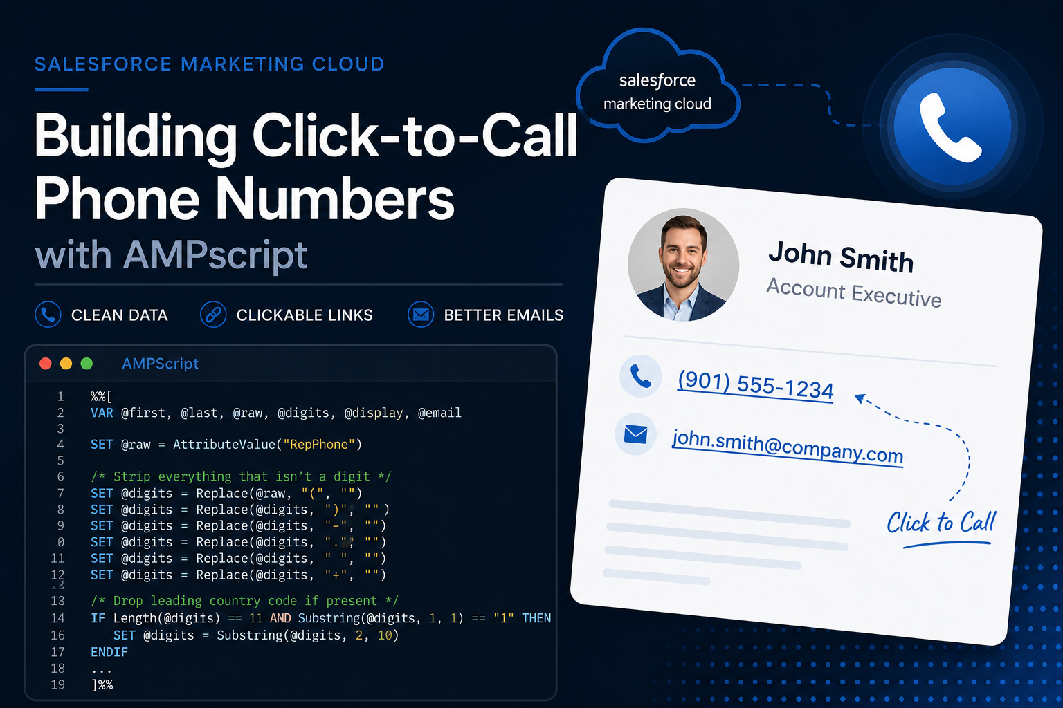 Click to call. AMPscript